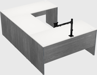 U-shaped desk