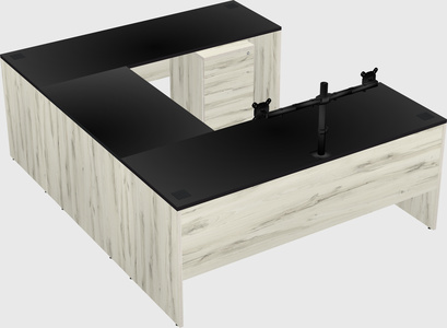 U-shaped desk