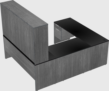U-shaped desk