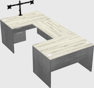 U-shaped desk