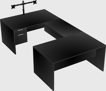 U-shaped desk