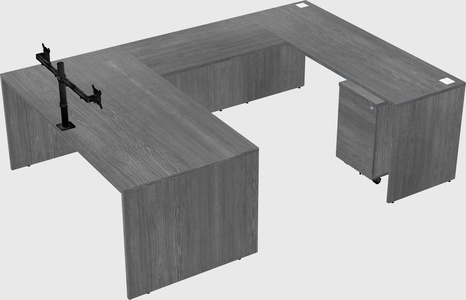 U-shaped desk