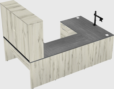U-shaped desk