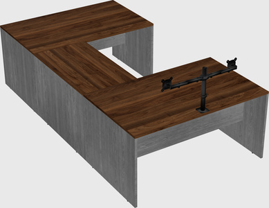 U-shaped desk