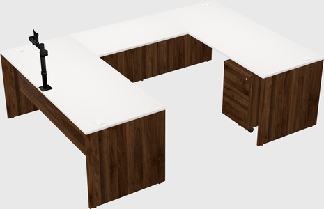 U-shaped desk