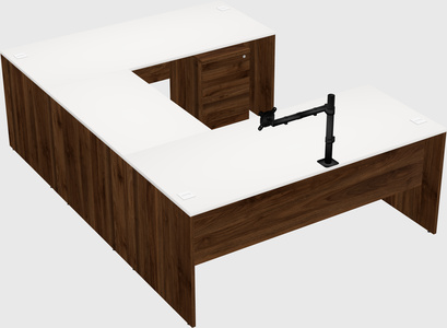 U-shaped desk