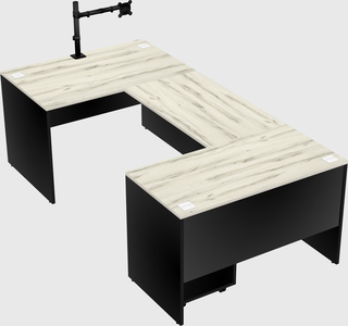 U-shaped desk