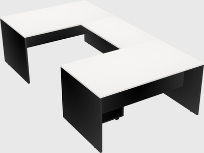 U-shaped desk