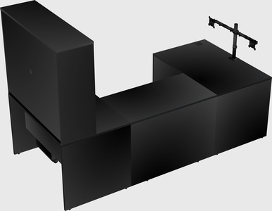 U-shaped desk