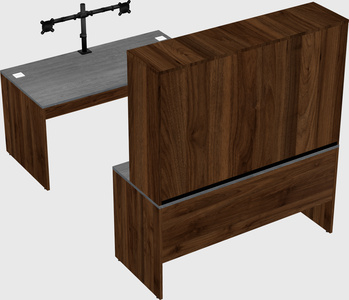 U-shaped desk