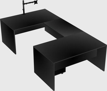 U-shaped desk