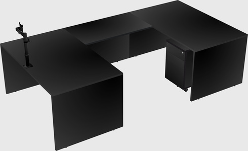 U-shaped desk
