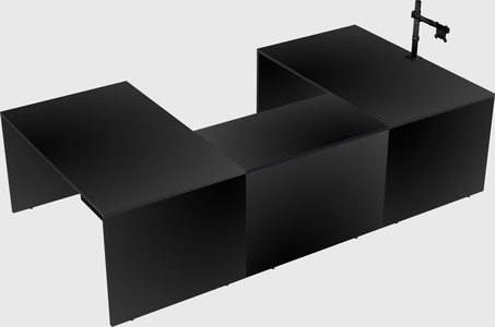 U-shaped desk