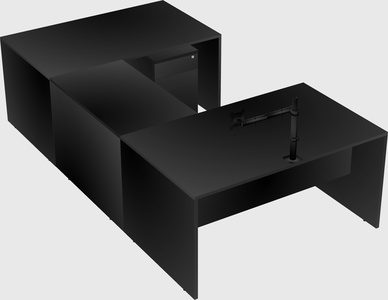 U-shaped desk