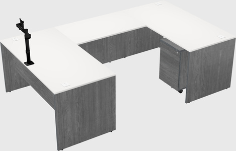 U-shaped desk