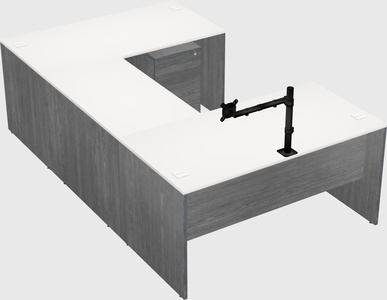 U-shaped desk