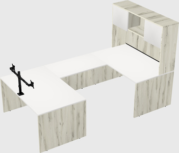 U-shaped desk
