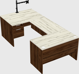 U-shaped desk