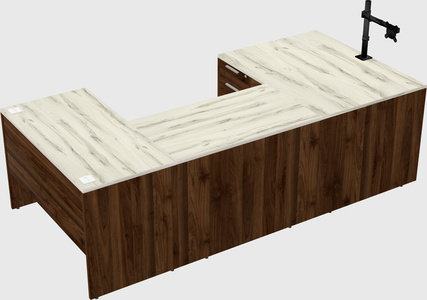 U-shaped desk