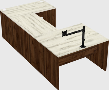 U-shaped desk