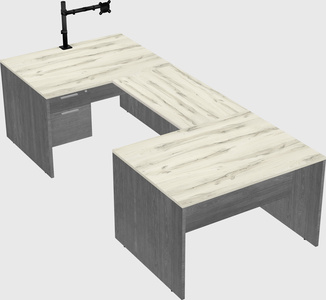 U-shaped desk