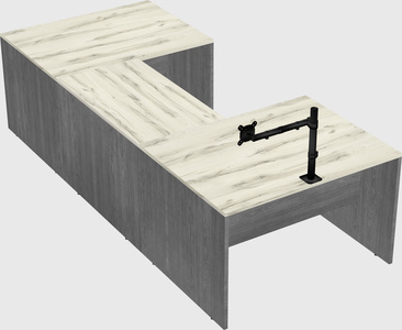U-shaped desk