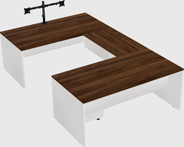 U-shaped desk