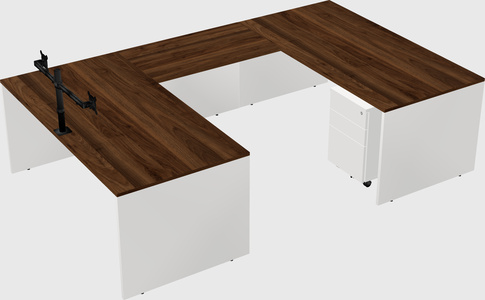 U-shaped desk