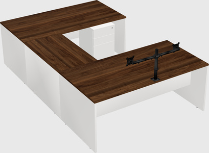 U-shaped desk