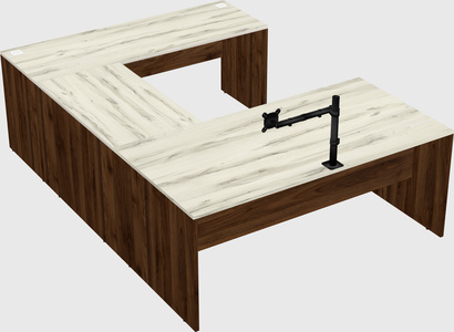 U-shaped desk