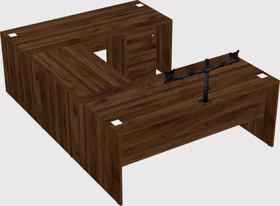 U-shaped desk