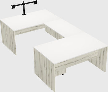 U-shaped desk