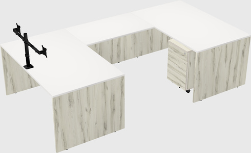 U-shaped desk
