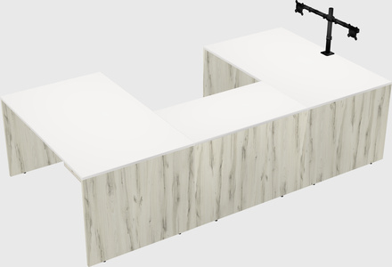 U-shaped desk
