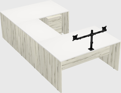 U-shaped desk