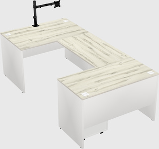 U-shaped desk