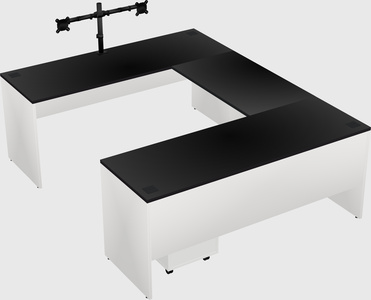 U-shaped desk