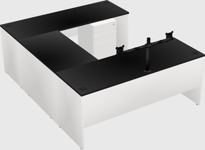 U-shaped desk