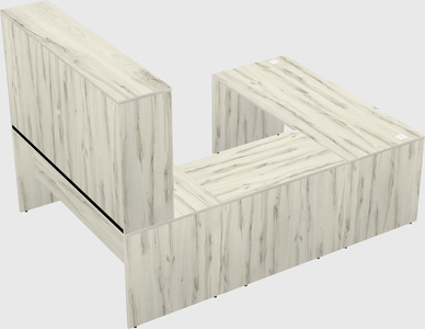 U-shaped desk
