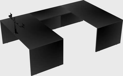 U-shaped desk