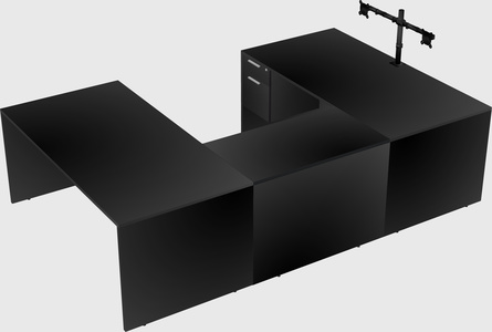 U-shaped desk