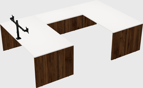U-shaped desk