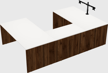 U-shaped desk