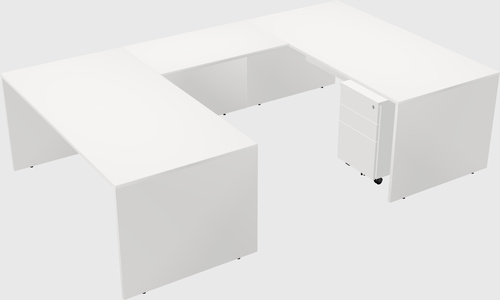 U-shaped desk