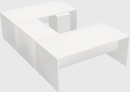 U-shaped desk