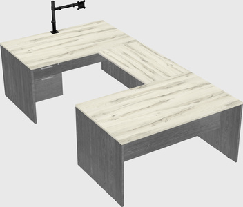 U-shaped desk