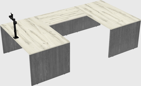 U-shaped desk