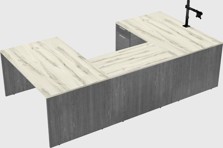 U-shaped desk