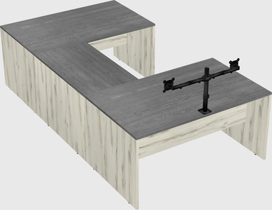 U-shaped desk