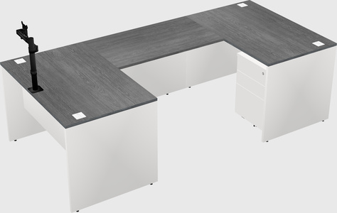 U-shaped desk